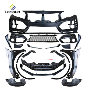 Leishuo diffuseur de pare-chocs avant arrière jupes latérales aileron arrière <span class=keywords><strong>Type</strong></span> R Kit carrosserie pour <span class=keywords><strong>HONDA</strong></span> CIVIC 2016 2017 <span class=keywords><strong>2018</strong></span> 2019 2020 - Product Image 1