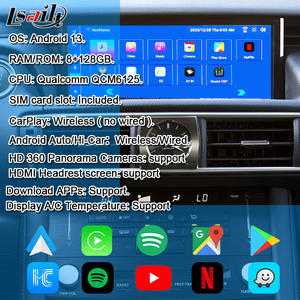 Écran Android Lsailt pour LEXUS IS200T IS300H RC200T RC300 2014- 2020 RCF 10.25 pouces écran BT 4G WIFI, contrôle par manette - Product Image 2