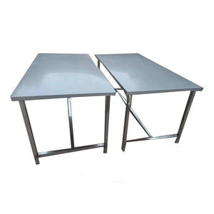 Table de découpe commerciale en acier inoxydable, plan de travail pour viande congelée et poulet frais, table de travail résistante aux chocs - Product Image 1