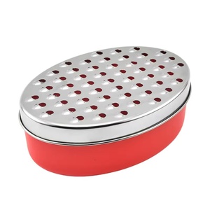 Multifunction Kitchen Grade Hand Manual Stainless Steel Cheese Grater Box Grater With Storage Container - Product Image 1