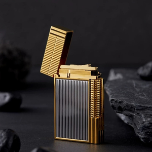 Khuyến mại khác nhau bền sử dụng tùy chỉnh hình dạng cổ điển sang trọng thuốc lá kim loại langsheng bật lửa - Product Image 6