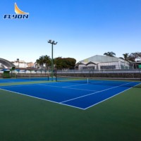 Baldosas de PVC Encajables Multideportivas para Canchas de Tenis y Baloncesto, Superficie Exterior Duradera, Certificación CE//ISO9001