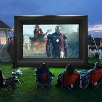 Cinéma gonflable portable sur mesure, écran de cinéma gonflable portable pour l'extérieur, pour la publicité