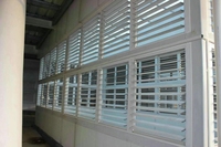 Système de persiennes motorisées en alliage d'aluminium moderne avec ouverture automatique pour les bâtiments d'usines de production d'énergie et de stockage d'énergie