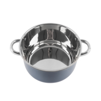 Vente en gros personnalisée OEM ODM ustensiles de cuisine à induction casserole en acier inoxydable marmite avec couvercle en verre