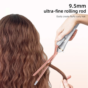 9,5mm PTC LCD <span class=keywords><strong>Salon</strong></span> Rotierender Professioneller Lockenstab mit 10 Temperatureinstellungen für Männer und Frauen - Product Image 6