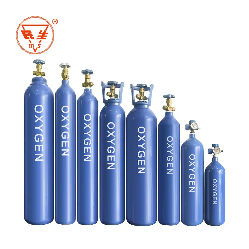 عالية النقاء النيتروجين غاز الأكسجين زجاجة 10L اسطوانة غاز صناعية