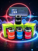 Nouveau haut-parleur sans fil mini Bluetooth en alliage d'aluminium OP-17, support de téléphone de bureau, lecteur DJ, subwoofer haute puissance 5W