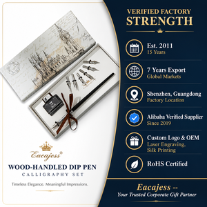 <span class=keywords><strong>Set</strong></span> di Penne in Legno per Calligrafia con 6 Punte e 1 <span class=keywords><strong>Set</strong></span> di Inchiostri, Regalo di Cancelleria, <span class=keywords><strong>Set</strong></span> di Penne Stilografiche - Product Image 5