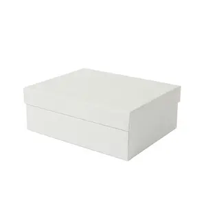 Order Valentine's Day Pure White Paper Gift Box, Simple Silk Scarf Clothing Packaging Box, Logo Empty Chocolate Box