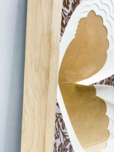 JZ moderno grande 3D Matboard mariposa decoración del hogar pintura arte de medios mixtos arte hecho a mano impresión abstracta Hotel vestíbulo arte de pared - Product Image 4