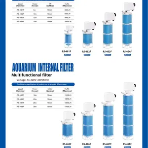 Risheng Plastic Aquariumfilter 3-in-1 Stille Beluchtingspomp <span class=keywords><strong>Aquarium</strong></span> Emmer Circulatiepomp Zuig Afvalwaterzuiveraar - Product Image 5