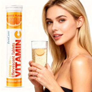 วิตามินซีแบบเม็ดฟู่ รสผลไม้ สำหรับผู้ใหญ่ ขายดี 1000 มก. เสริมภูมิคุ้มกัน รับผลิตแบรนด์ส่วนตัว OEM/ODM - Product Image 1