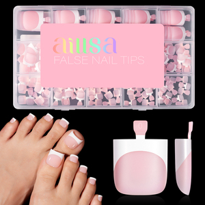 Puntas <span class=keywords><strong>de</strong></span> <span class=keywords><strong>Uñas</strong></span> Francesas Reutilizables para Pedicura - 150 <span class=keywords><strong>Uñas</strong></span> Postizas Blancas Francesas, Fáciles <span class=keywords><strong>de</strong></span> Aplicar, <span class=keywords><strong>Uñas</strong></span> Acrílicas a Presión - Product Image 1