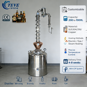 Distillatore di Alcol in Rame Towin 200L per Distillazione Domestica di Gin/Vodka/Whisky, Attrezzatura per Distilleria - Product Image 1