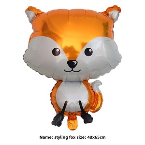 Globo de Aluminio con Forma de Animales de <span class=keywords><strong>la</strong></span> Selva: Ciervo, Mapache, Tigre, Ardilla, para Decoración de Fiestas de Cumpleaños - Product Image 2