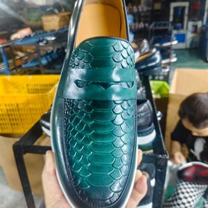 Mocasines de Cuero Genuino para Hombre, Punta Redonda, Sin Cordones, Cómodos, Entresuela de EVA, Suela de Goma, para Todas las Temporadas, Color Sólido, Decorados con Hebilla - Product Image 3