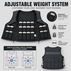 Gilet d'entraînement lesté réglable pour femmes, respirant, avec poids amovibles pour la course à pied, le fitness, le HIIT et le <span class=keywords><strong>cardio</strong></span> - Product Image 3