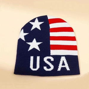 Bonnet d'hiver en tricot chaud pour hommes, femmes, jeunes garçons et filles, avec drapeau américain, pour le ski, les sports de plein air et la randonnée - Product Image 3