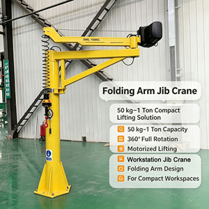 Grúa de Brazo Articulado Motorizada de 200 kg a 1 Tonelada, Plegable 360 Grados, para Manejo de Materiales en Talleres - Product Image 1