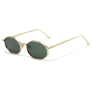 2026 Vintage Style UV400 <b>Sunglasses</b> High Quality Small Metal Square Full Rim Frames Fashion Designer Beige Orange PC - Product Image 3