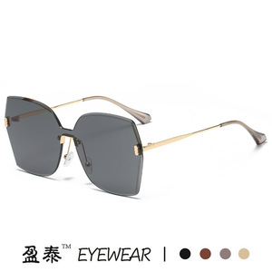 แว่นตา แว่นกันแดดไร้กรอบ UV400 น้ำหนักเบา แฟชั่นสตรี สไตล์สตรีท - Product Image 5