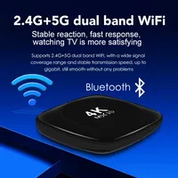 Anpassbares Logo 5G WLAN Android Smart TV Box Amlogic S905l2 4K Android 13 Set-Top-Box OTT STB für Globalen Einsatz