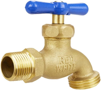 TMOK 1/2 NPT 3/4 GHT Vanne extérieure en laiton Tuyau d'eau extérieur Bavoir Robinet Robinet Robinet Robinet Robinet