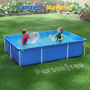 Kolam Renang Tiup Berbingkai PVC untuk Rumah, Halaman Luar Ruangan, Berbagai Ukuran, Jaring Tebal, Rangka Tritech Tahan Lama, Tangga Pengaman - Product Image 5