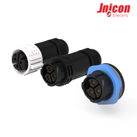 Connecteur aérospatial étanche M25 à double tête 5 broches, 20A, à courant élevé, avec broches en alliage de cuivre, IP67, prise de câblage industriel en nylon