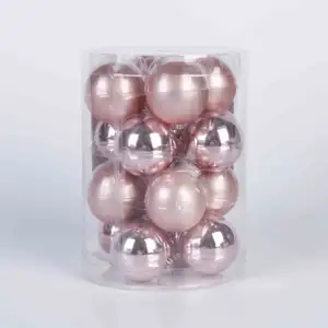 Jeu de boules de noël en verre de 5cm, décor d'arbre de noël