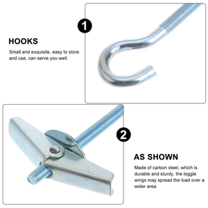 Crochets de <span class=keywords><strong>plafond</strong></span> en acier au carbone <span class=keywords><strong>pour</strong></span> plaques de plâtre, boulons à ressort, crochets à aile, supports <span class=keywords><strong>pour</strong></span> installation murale et <span class=keywords><strong>plafond</strong></span>, fixations <span class=keywords><strong>pour</strong></span> murs creux - Product Image 3