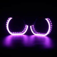 Nouveau produit phare Sanvi RGB I8, anneaux lumineux LED Angel Eyes en forme de L de 3 pouces pour phares, décoration de retrofit, 12V 5W 6000K, lentille de projecteur, anneaux halo