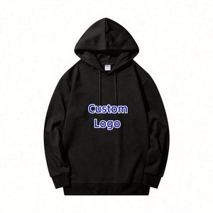 OEM Men's Anti-Pilling Sweatshirt 50% Cotton 50% Polyester Long <b>Sleeve</b> Printed Oversize Pullover Hoodie for Winter - Product Image 1