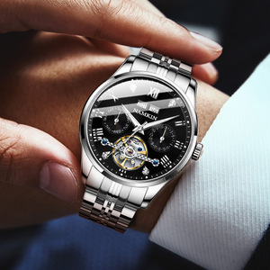 NAMKIN Men's Mechanical <b>Watch</b> Stainless Steel <b>Automatic</b> 42mm Round Case Sapphire Crystal Dial 20mm Band Luxury Fashion Style - Product Image 1