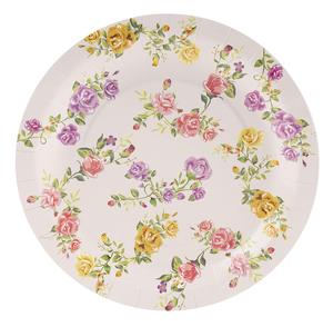 Assiette à dîner <span class=keywords><strong>de</strong></span> Noël jetable personnalisée, papillon coloré, fleurs, oiseaux, papier <span class=keywords><strong>de</strong></span> bagasse respectueux <span class=keywords><strong>de</strong></span> l'environnement - Product Image 2
