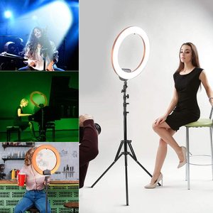 <span class=keywords><strong>Tik</strong></span> Tok RL 14 18 21 Pouces Anneaux <span class=keywords><strong>de</strong></span> Lumière LED pour Selfie, Photo et Maquillage 36 45 54 cm Trépied avec Anneau Lumineux LED pour Diffusion en Direct - Product Image 6