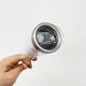 Nuevo vaso de Storyboard de acero inoxidable con globo de nieve preperforado de 20oz con mango para sublimación y bricolaje - Product Image 5