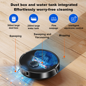 Liectroux M70pro Lidar Robot Vacuum <b>Mop</b> - Self-emptying 6.5kpa Suction Multi-floor Mapping Carpet 3l Dustbag App Control M70 - Product Image 6