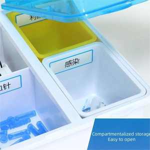 Caixa De Armazenamento Médico Do Medidor De Glicose No Sangue PP Medidor De Glicose No Sangue Portátil Organizador Caixa De Armazenamento Particionada - Product Image 5