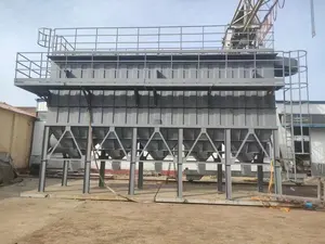 Collecteur de poussière de sac industriel à haute efficacité utilisé dans les usines de ciment
