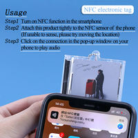 Album intelligent personnalisé avec RFID, cadeau pour les amoureux, impression personnalisée, mini CD avec porte-clés NFC, boîte à musique