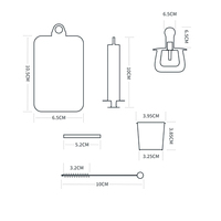 Kit de soins pour bébé sans BPA, médicaments, nourriture pour bébé, sucette, distributeur avec boîte de rangement