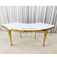 Table ronde de mariage FURUN, grande table à desserts, table de buffet moderne en métal, table de bar pour fêtes, banquets, événements, table à boissons, vente en gros d'usine