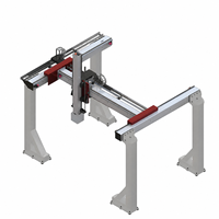 Module de table coulissante linéaire à crémaillère croisée à deux axes, robuste, pour bras robotique à portique à trois axes personnalisé, garantie 1 an