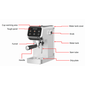 Cafetera Italiana Semiautomática para <span class=keywords><strong>Espresso</strong></span> y Americano, Espumador de Leche Golden Cup de un Solo Toque, Cafetera Pequeña para el Hogar - Product Image 6
