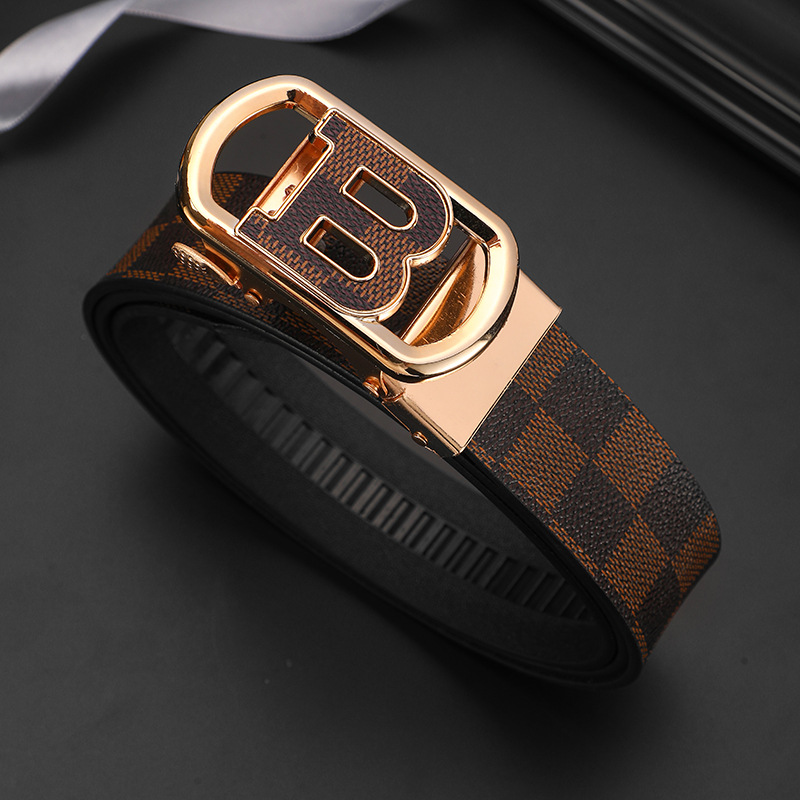 Wanshui Men's Pu Leather Belt - Luxury Vintage Belts