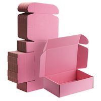 Boîtes d'expédition en carton ondulé écologiques pour l'envoi postal, impression personnalisée de logo en gros, emballage en carton