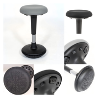 Chaise de bureau ergonomique moderne en PP, réglable en hauteur, extensible, avec fonction d'oscillation, pour assise active, avec vérin à gaz, pour la maison, le bureau et l'hôtel