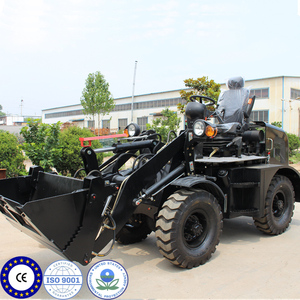 Mini chargeuses <span class=keywords><strong>CE</strong></span> balayeuse à lame à neige petite chargeuse sur pneus avec balayeuses de sol fourche hydraulique mini chargeuse sur pneus compacte avant - Product Image 1